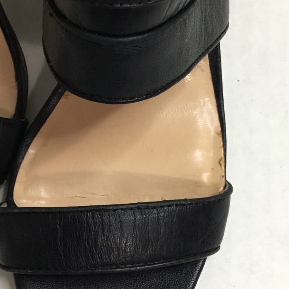 BCBGeneration Black Leather Ankle Strap Heel/Pump - Picture 11 of 14